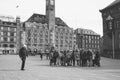 Tour Group by Copenhagen City Hall