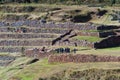 Tour group exploring Inca Terraces