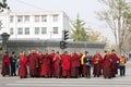 A Tour Group of Monks in Beijing