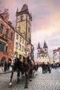 Tour guide job at Prague Royalty Free Stock Photo
