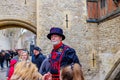 Tour guide at the Tower of London