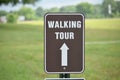 Walking Tour Path Guide Sign Royalty Free Stock Photo