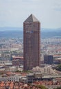 Tour Part-Dieu building, Lyon city, France Royalty Free Stock Photo