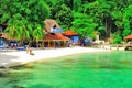 Tour to beautiful tropical island Royalty Free Stock Photo
