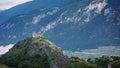 Tourbillon Castle in Sion, Switzerland Royalty Free Stock Photo