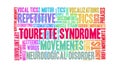 Tourette syndrome animated word cloud