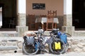 Touring bicycles at Seclantas village in Calchaqui Valley, Argentina
