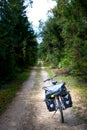 Touring bike on Drau cycle route