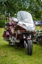 A touring motorcycle Honda Gold Wing GL1500. Royalty Free Stock Photo