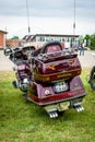 A touring motorcycle Honda Gold Wing GL1500. Royalty Free Stock Photo