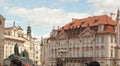 Touring old town you see many decorative buildings in Old Town, Prague, Czech Republic.