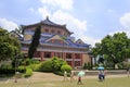 Tourise visit zhongshan memorial hall in guangzhou, china