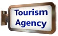 Tourism Agency on billboard background