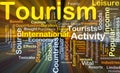 Tourism background concept glowing