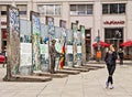Tourism in Berlin - A piece of Historic Berlin wall Royalty Free Stock Photo