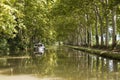 Tourism boat on the Canal du Midi