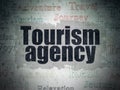 Tourism concept: Tourism Agency on Digital Data Paper background