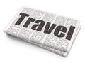 Tourism concept: Travel on Newspaper background