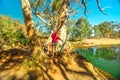 Tourism at Ellery Creek Big Hole Royalty Free Stock Photo