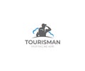 Tourism Logo Template. Traveling Vector Design