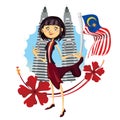 Tourism in Malaysia Truly Asia Illustration