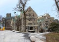 Tourism Montreal. Urban details of architecture - Ancient elements of buildings. Castles and estates. panorama of the city