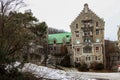 Tourism Montreal. Urban details of architecture - Ancient elements of buildings. Castles and estates. panorama of the city