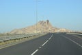 Amazing Oman highway road travel. Muscat, Oman : 21-09-2020