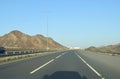 Amazing Oman highway road travel. Muscat, Oman : 21-09-2020