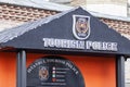 Tourism police office close-up. Taksim Square