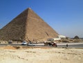 Pyramid of Micerino Giza Egypt Royalty Free Stock Photo