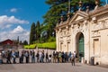 Watching through Magistral Villa of Malta keyhole in Rome