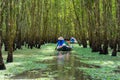 Tourism rowing boat in Mekong delta, Vietnam