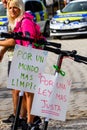 Unknown protesters in Sevilla, Spain