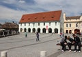 Tourism in Sibiu, Romania Royalty Free Stock Photo