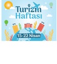 Tourism week 15-22 april Turkish: 15-22 nisan turizm haftasi Royalty Free Stock Photo