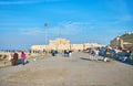 Tourist area at the Qaitbay Fort, Alexandria, Egypt Royalty Free Stock Photo