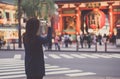 Tourist at Asakusa, Japan.