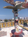 tourist attraction, amusement park, outdoor structure, tourism, recreation, monument, totem pole Royalty Free Stock Photo