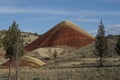 Red Hill, located in Painted Hills area of Oregon, USA Royalty Free Stock Photo