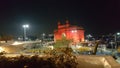 Long shot of Gateway of India at night Royalty Free Stock Photo