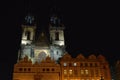 Tyn Cathedral over the burgher houses