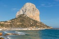 Tourist attraction Spanish mediterranean coast Calpe Spain