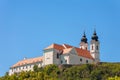 Tourist attraction Tihany Abbey on the top of the hill at lake Balaton in Hungary Royalty Free Stock Photo