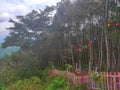 Sky View of Watu Adeg Peak Central Java, Indonesia.