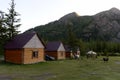 Tourist base near the village of Aktash. Siberia. Russia