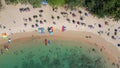 Tourist beach on Phuket Island in Thailand.