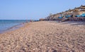 Tourist beach at a tropical resort