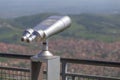 Tourist binocular on the top of mountain Bukulja