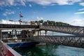 Tourist boat dock at Niagara Falls. Royalty Free Stock Photo